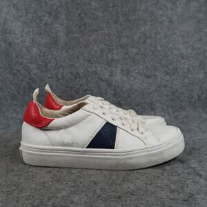 Old Navy Shoes Kids 12 Casual Fashion Sneakers Lace Up Trainers White Red Youth